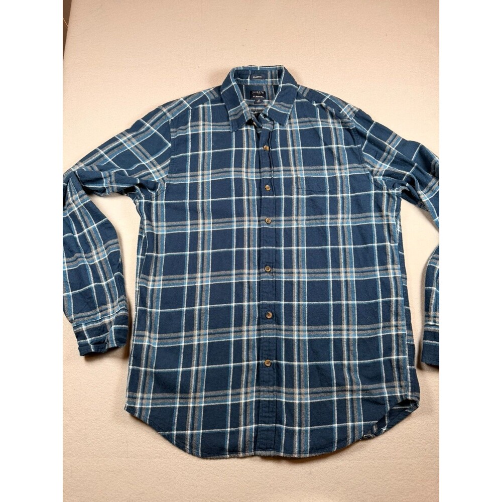 Meiudm J Crew Mens Plaid Flannel button up